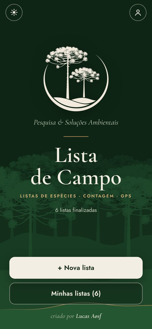 Capa do app Lista de Campo